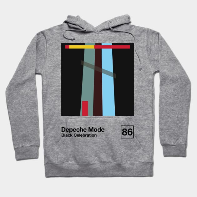 Black Celebration / Minimal Style Graphic Artwork Design Hoodie by saudade